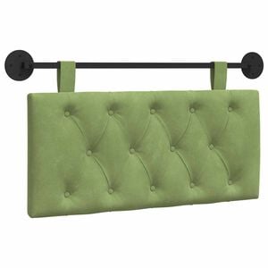 vidaXL Cabecero colgante Verde claro Terciopelo
