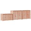 vidaXL Armario de cocina de exterior MEPPEL 3 uds. Blanco