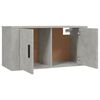vidaXL Muebles para TV de pared 3 uds gris hormig&oacute;n 80x34,5x40 cm