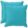 vidaXL Funda de almohada 2 uds. HOUTEN Tuquesa 80 x 80 cm Poli&eacute;ster