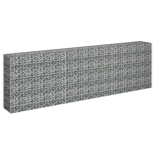vidaXL Arriate de gaviones de acero galvanizado 270x30x90 cm
