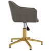 vidaXL Sillas de comedor giratorias 2 unidades terciopelo gris oscuro
