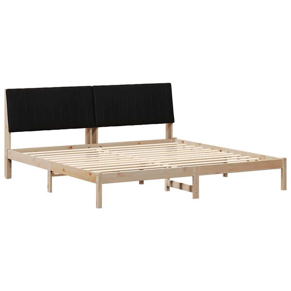 vidaXL Estructura de cama Marr&oacute;n 200 x 200 cm Madera de pino macizo