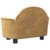vidaXL Cama para perros de terciopelo marrón 66x40x45 cm