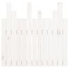 vidaXL Cabecero de cama pared madera maciza pino blanco 82,5x3x80 cm
