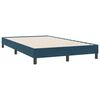 vidaXL Estructura de cama sin colch&oacute;n terciopelo azul oscuro 120x220cm