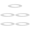 vidaXL adecuado para Anillos de &Aacute;rbol Plano 5 uds. Plateado &Oslash;40/70 cm