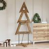 vidaXL Árbol de Navidad Marrón 180 cm Madera de teca maciza