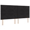vidaXL Cabecero Negro 200 cm Terciopelo
