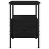vidaXL Armario de Noche con caj&oacute;n 2 pcs Roble Negro 34 x 36 x 50 cm