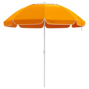 vidaXL Sombrilla de jard&iacute;n 240 cm Poli&eacute;ster 170T Naranja