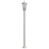 vidaXL L&aacute;mpara de suelo de exterior acero inoxidable plateado 120 cm