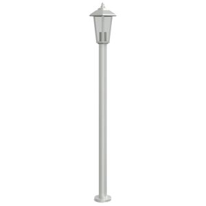 vidaXL L&aacute;mpara de suelo de exterior acero inoxidable plateado 120 cm