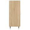 vidaXL Aparador madera contrachapada color roble Sonoma 34,5x34x90 cm