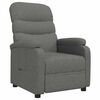 vidaXL Sill&oacute;n reclinable de tela gris oscuro