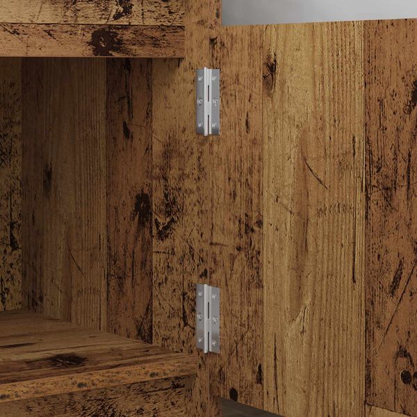 vidaXL Bisagra Liso 12 pcs Plateado 58 x 35 x 1 mm Acero