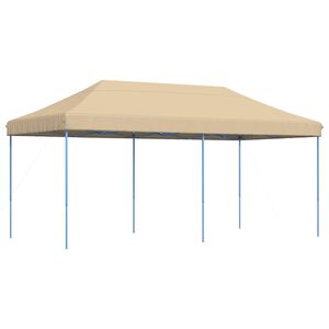 vidaXL Carpa de Fiesta 292 x 580 x 315 cm Beige Tela Oxford