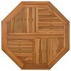 vidaXL Tablero de mesa octogonal de madera maciza de teca 60x60x2,5 cm