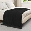 vidaXL Mantitas de Sof&aacute; 6 pcs Negro 150 x 200 cm Lana