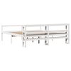 vidaXL Cama personas mayores cabecero madera maciza blanco 200x200 cm