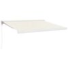 vidaXL Toldo manual 3,5 x 2,5 m Crema 100% Poli&eacute;ster