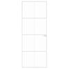 vidaXL Puerta de interior vidrio templado y aluminio blanco 76x201,5cm