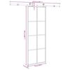 vidaXL Puerta corredera con set herrajes vidrio ESG aluminio 76x205 cm