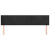 vidaXL Cabeceros terciopelo negro 160x5x78/88 cm