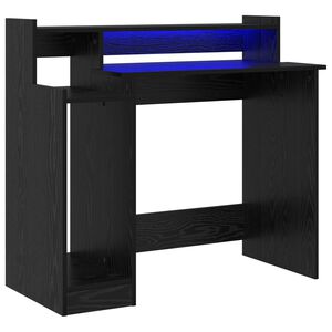 vidaXL Escritorio Roble Negro 97 x 45 x 90 cm Madera de ingenier&iacute;a