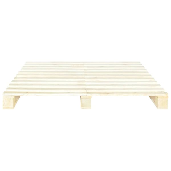 vidaXL Estructura cama palets sin colch&oacute;n madera maciza pino 200x200cm