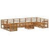 vidaXL Conjunto de sof&aacute;s de exterior 8 pcs Natural