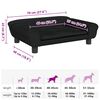 vidaXL Cama para perros de terciopelo negra 70x48x22 cm