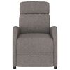vidaXL Sill&oacute;n reclinable el&eacute;ctrico tela gris taup&eacute;