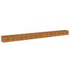 vidaXL Jardinera elevada 580x50x36 cm acero corten