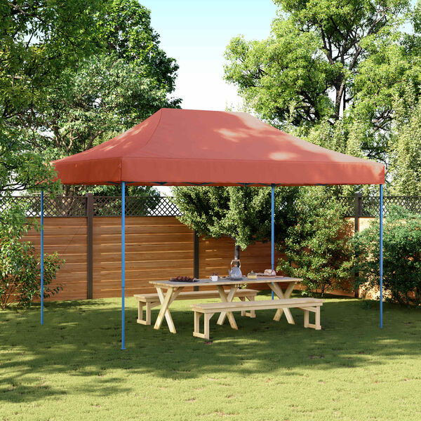 vidaXL Carpa de Fiesta Terracota 279 x 410 x 315 cm Tela Oxford