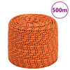 vidaXL Cuerda de barco polipropileno naranja 6 mm 500 m
