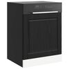 vidaXL Mueble de Cocina Roble Negro 60 x 1,5 x 67 cm