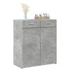 vidaXL Aparador de madera contrachapada gris hormigón 80x42,5x93 cm
