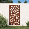 vidaXL Adorno de pared jard&iacute;n acero corten dise&ntilde;o hoja arce 105x55 cm