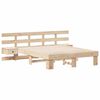 vidaXL Estructura de cama Marr&oacute;n 120 x 190 cm Madera de pino macizo