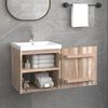 vidaXL Armario de ba&ntilde;o de pared madera maciza de teca 41x38x40 cm