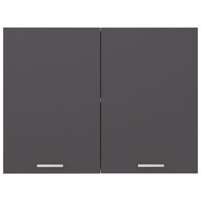 vidaXL Armario colgante cocina contrachapada gris 80x31x60 cm