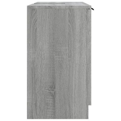 vidaXL Armario de baño madera contrachapada gris Sonoma 64,5x33,5x59cm