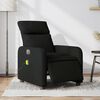 vidaXL Sill&oacute;n reclinable de masaje el&eacute;ctrico tela negro