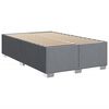 vidaXL Cama box spring con colch&oacute;n tela gris claro 120x200 cm