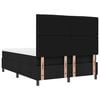 vidaXL Cama tipo Box Spring con colch&oacute;n Negro 140 x 190 cm tela
