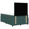 vidaXL Cama box spring con colch&oacute;n terciopelo verde oscuro 120x190 cm