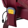 vidaXL Sill&oacute;n masaje reclinable reposapi&eacute;s cuero sint&eacute;tico rojo tinto