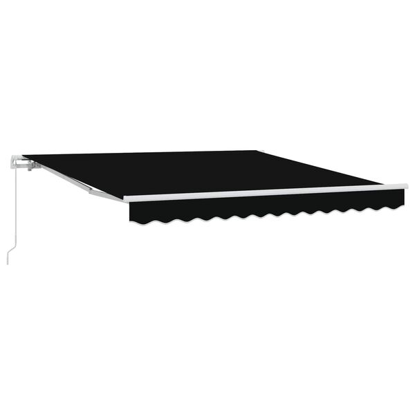 vidaXL Toldo Manual Negro 300 x 250 x 165 cm Poli&eacute;ster
