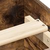 vidaXL Estructura de cama sin colch&oacute;n madera roble ahumado 90x200 cm